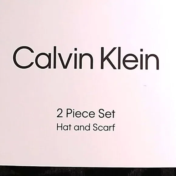 Calvin Klein Hat and Scarf Set. NWT